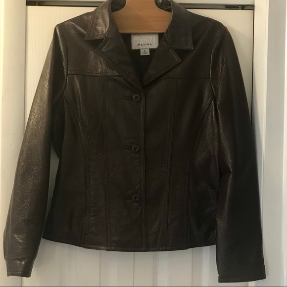 Deep burgundy Wilson Leather jacket - Picture 2 of 8